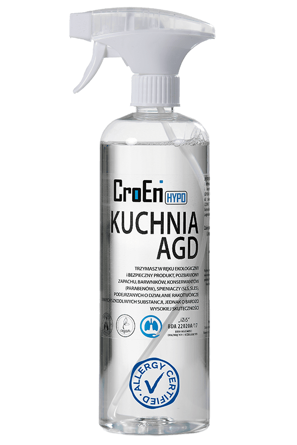 CroEn Hipoalergiczny płyn do mycia KUCHNI I SPRZĘTÓW AGD 750ml