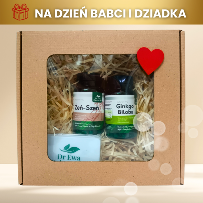 zestaw prezentowy pamiec i koncentracja dr ewa dabrowska ginkgo biloba 60 kaps zen szen 60 kaps organizer na tabletki gratis