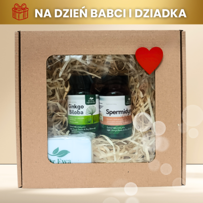 zestaw prezentowy senior dr ewa dabrowska spermidyna 60 kaps ginkgo biloba 60 kaps organizer na tabletki gratis