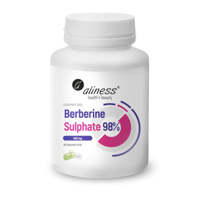 berberyna siarczan berberine sulphate 98 400 mg 60 kaps wege aliness