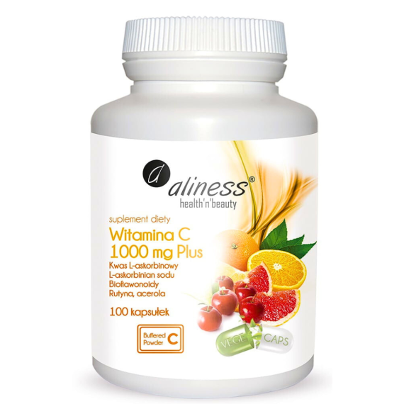 witamina c 1000 mg plus rutyna acerola bioflawonoidy 100 kaps wege aliness